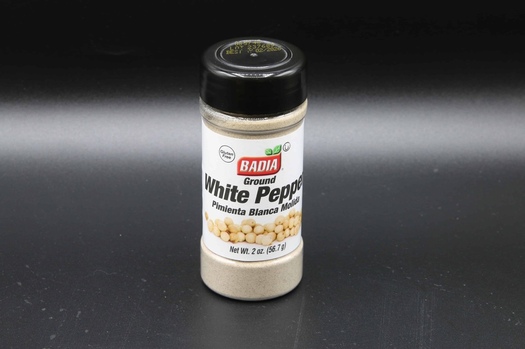 Badia ground white pepper 2oz فلفل ابيض مطحون